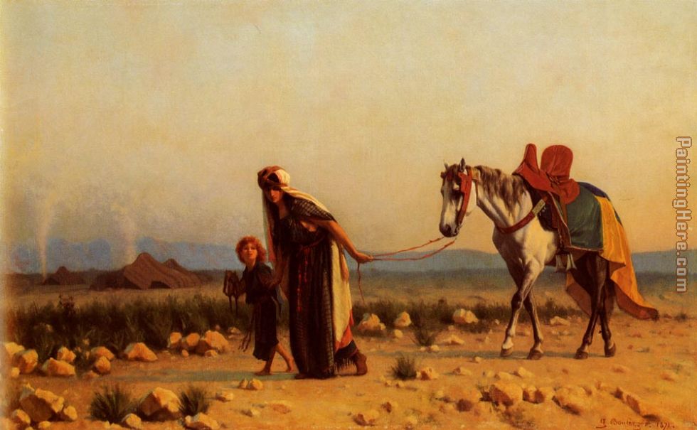 The Return painting - Gustave Clarence Rodolphe Boulanger The Return art painting